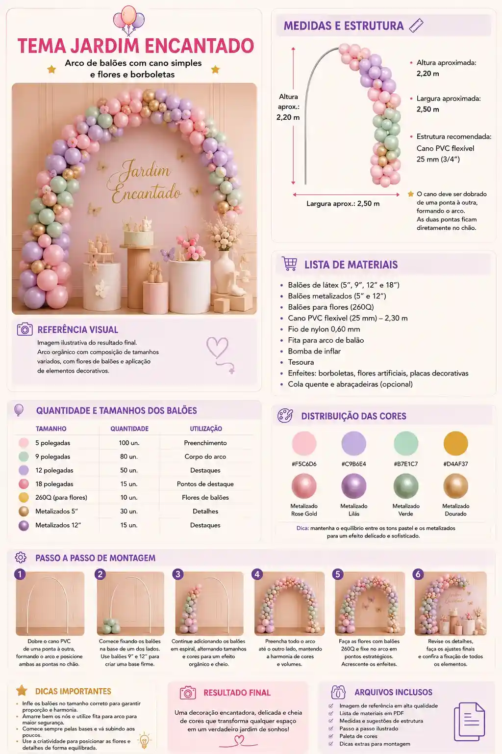 Prévia do projeto Tema Jardim Encantado